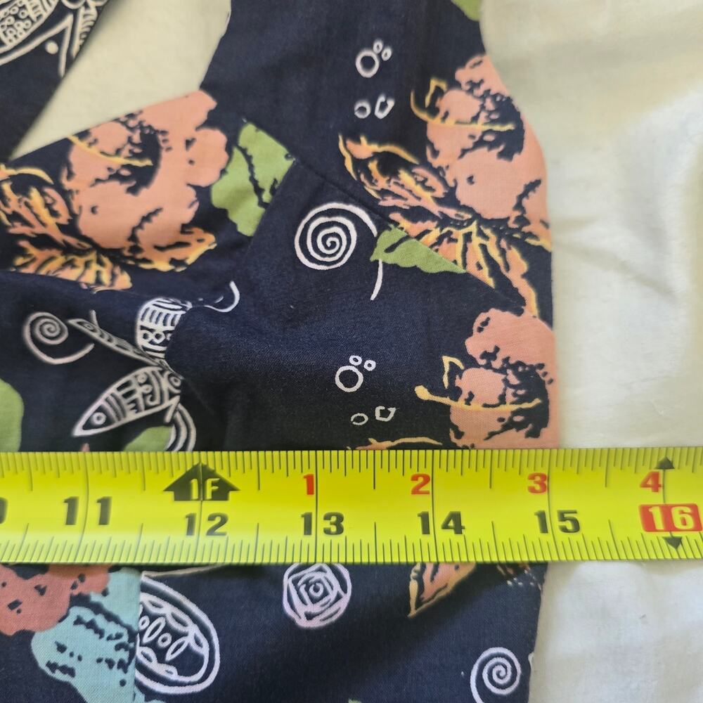 Vintage Laura Ashley Navy Floral Midi Dress-US 6 Open Cross Back Cottage Classic - Picture 9 of 11